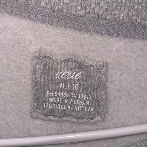 Aerie exposed seam gray sweatshirt size XL! - Picture 3 of 4